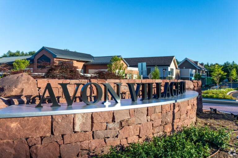 Avon Village Center sign